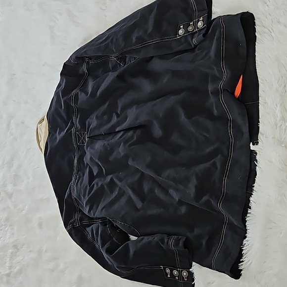 Free People We The Free Denim Barn Coat Black - Picture 14 of 14